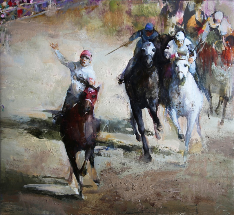 Seabiscuit. Холст. Масло.